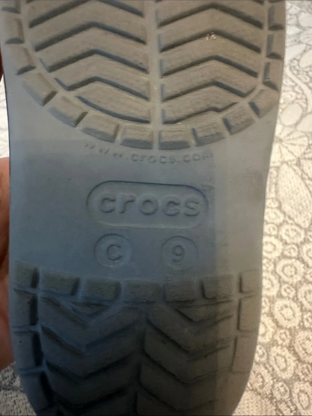 CROCS Classic Clog in Gray with Black Accents - Kids